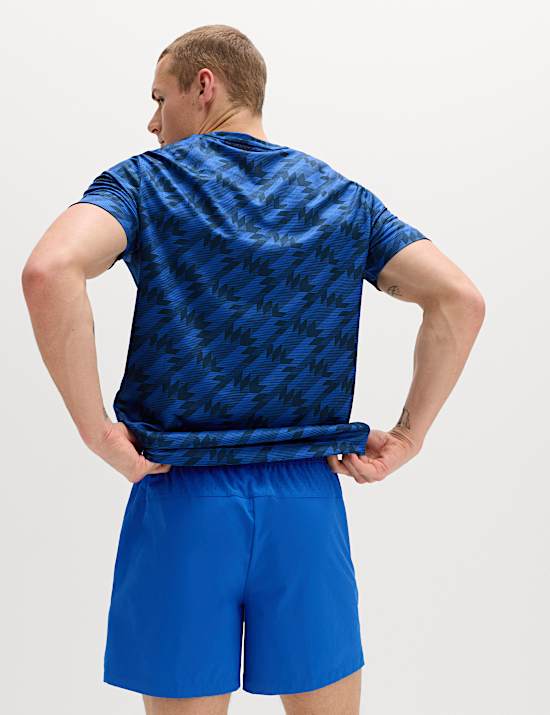 Regular Fit 5 Inch Stretch Sports Shorts