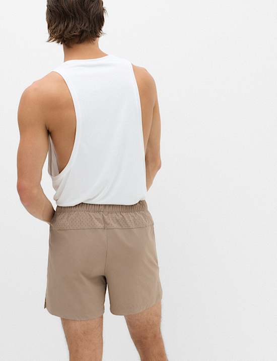 Regular Fit 5 Inch Stretch Sports Shorts
