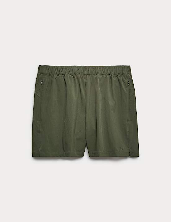Pantalones cortos deportivos de corte est&aacute;ndar el&aacute;sticos de 13 cm