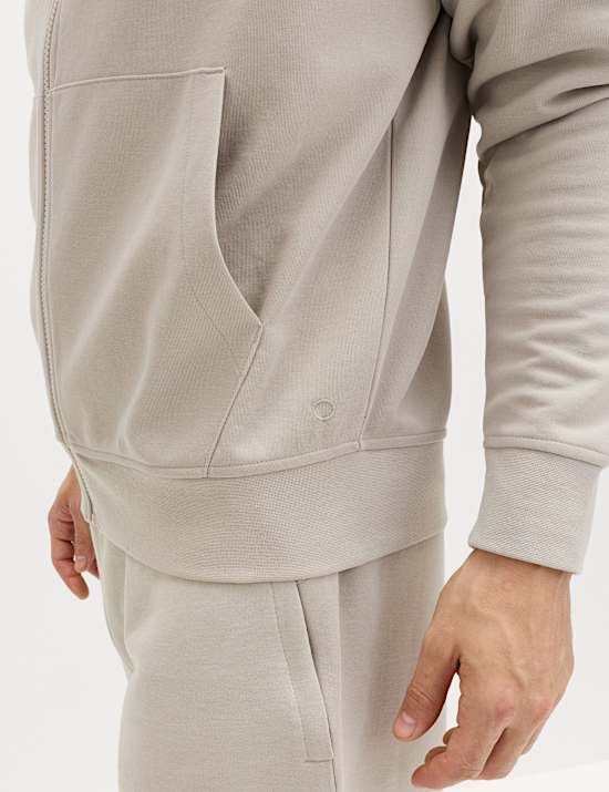 Veste Performance en jersey &agrave; capuche et fermeture zipp&eacute;e