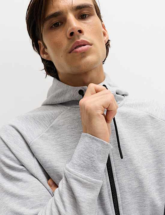 Performance Jersey Zip through Hooded Jacket