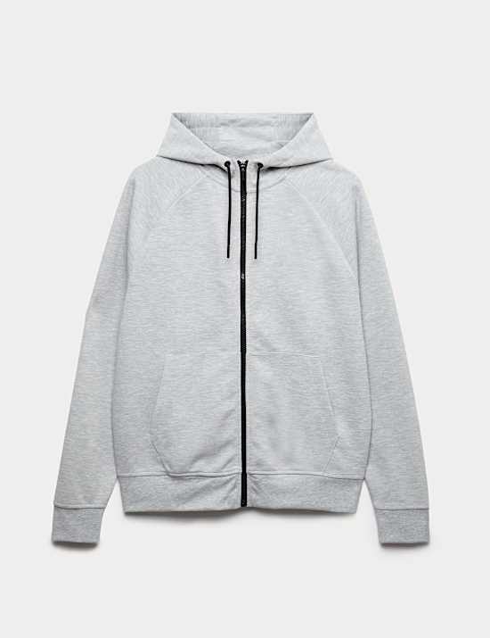 Performance Jersey Zip through Hooded Jacket