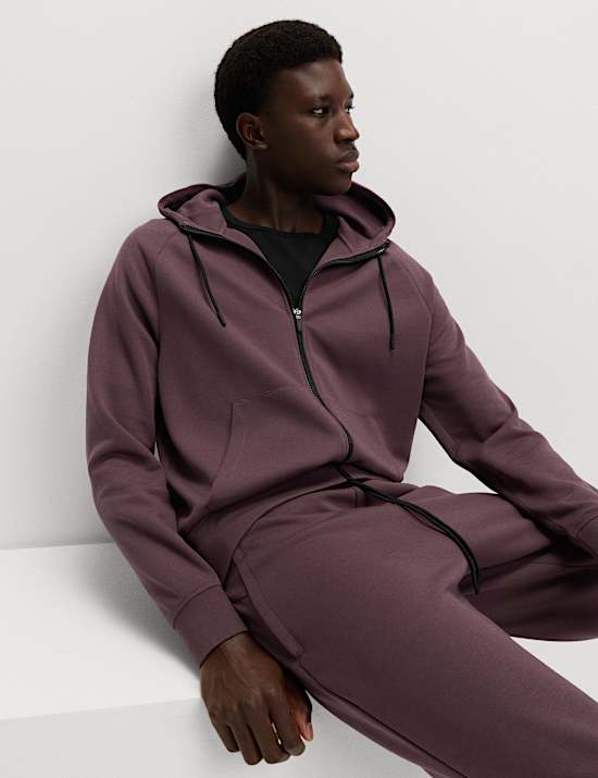 Performance Jersey Zip through Hooded Jacket