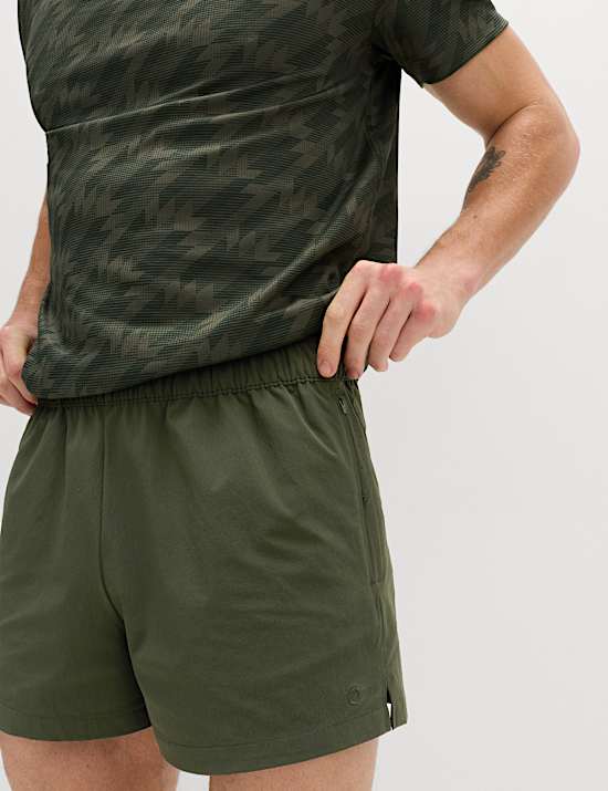 Elasticated Waist Stretch 3 Inch Sports Shorts