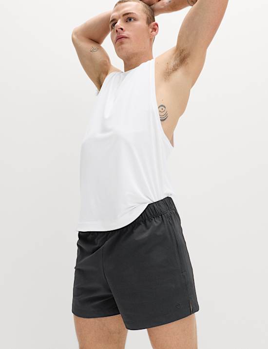 Elasticated Waist Stretch 3 Inch Sports Shorts