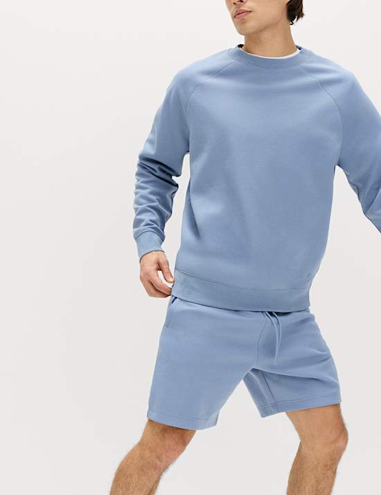 מכנסיים קצרים ספורטיביים מבד ג'רסי באורך 23 ס"מ