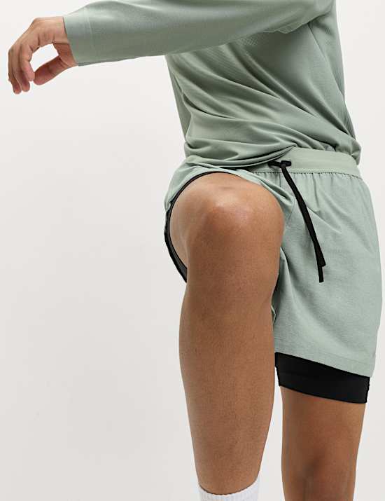 Double Layered 5 inch Sports Shorts