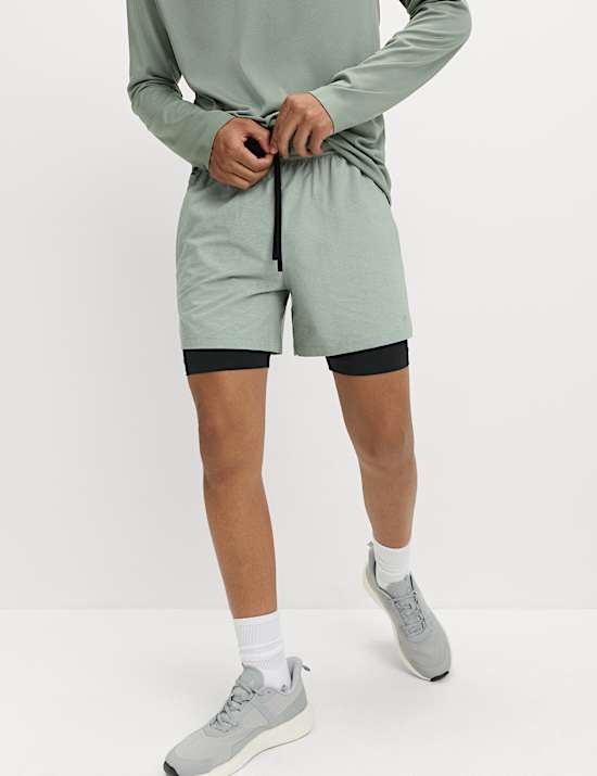 Double Layered 5 inch Sports Shorts