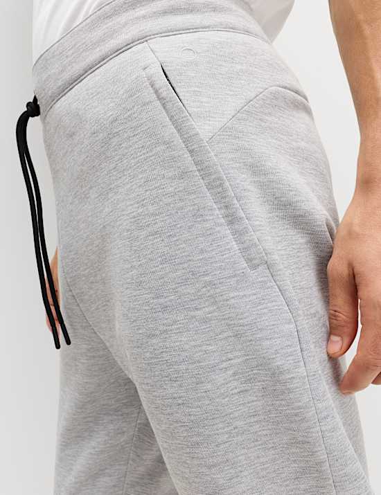 מכנסי טרנינג ספורטיביים מבד ג'רסי