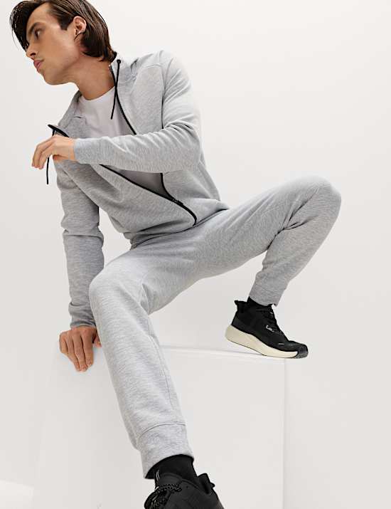 מכנסי טרנינג ספורטיביים מבד ג'רסי