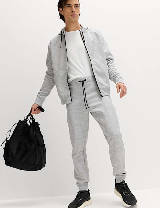 מכנסי טרנינג ספורטיביים מבד ג'רסי