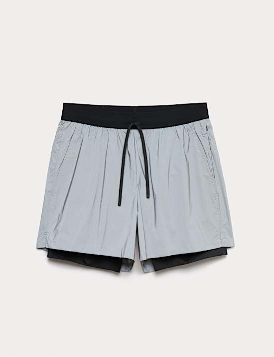 Short de sport réfléchissant double tissu
