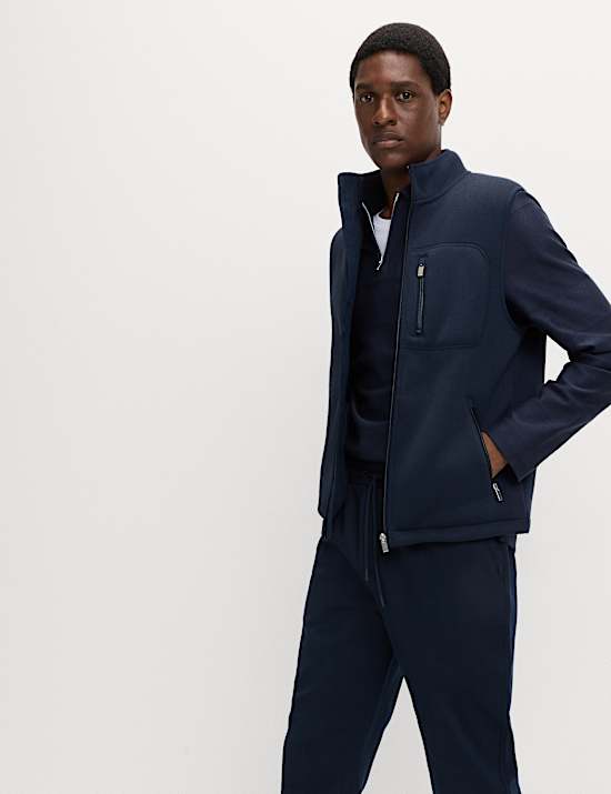 Fleece Lined Funnel Neck Gilet