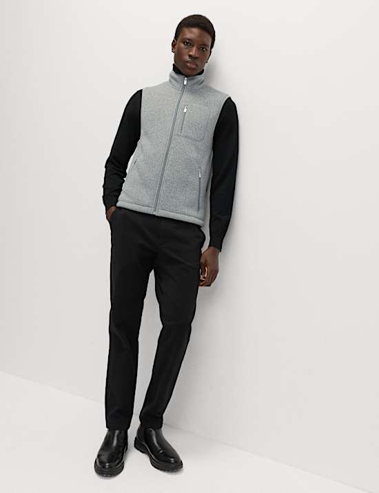 Fleece Lined Funnel Neck Gilet