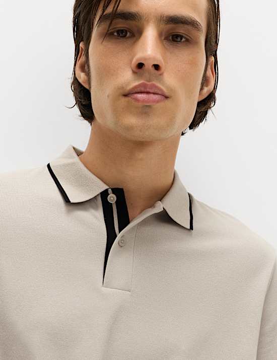 Polo deportivo de piqu&eacute; de algod&oacute;n