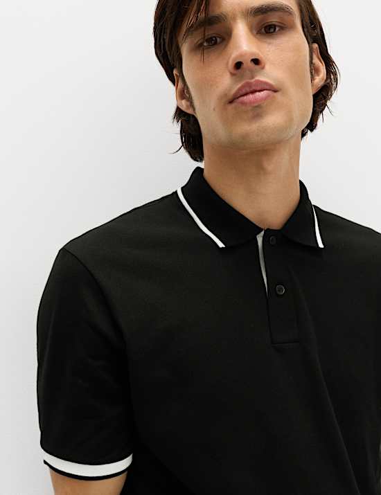 Cotton Rich Pique Club Sports Polo Shirt