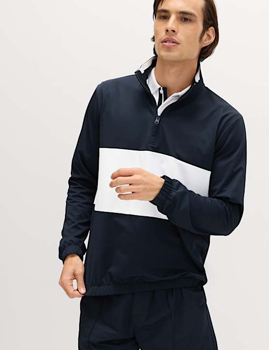 Club Sport Colour Block Half Zip Sweatshirt