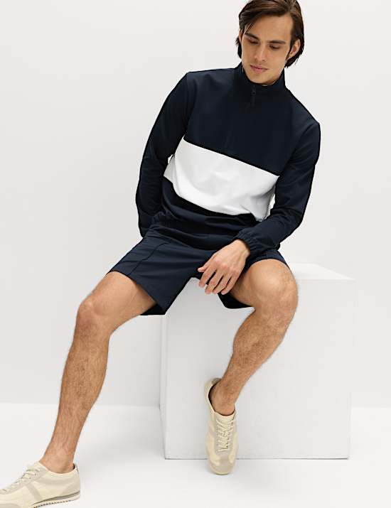 Club Sport Colour Block Half Zip Sweatshirt