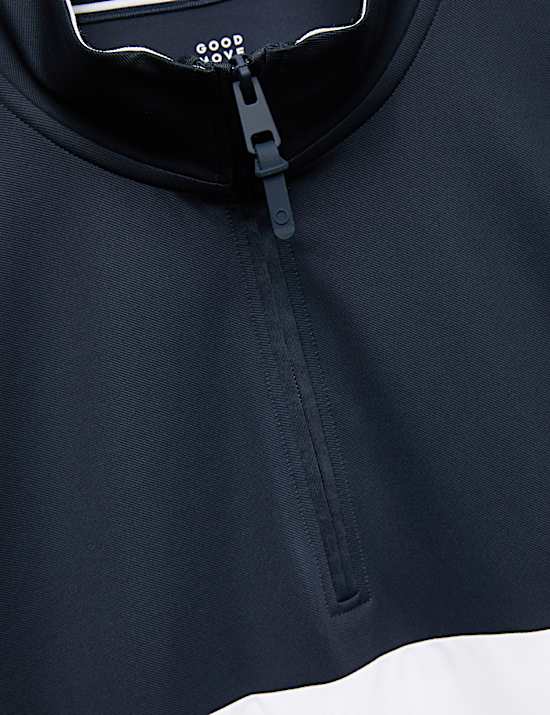 Club Sport Colour Block Half Zip Sweatshirt