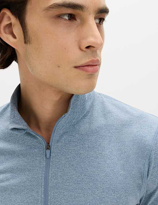 Supersoft Funnel Neck Half Zip Top