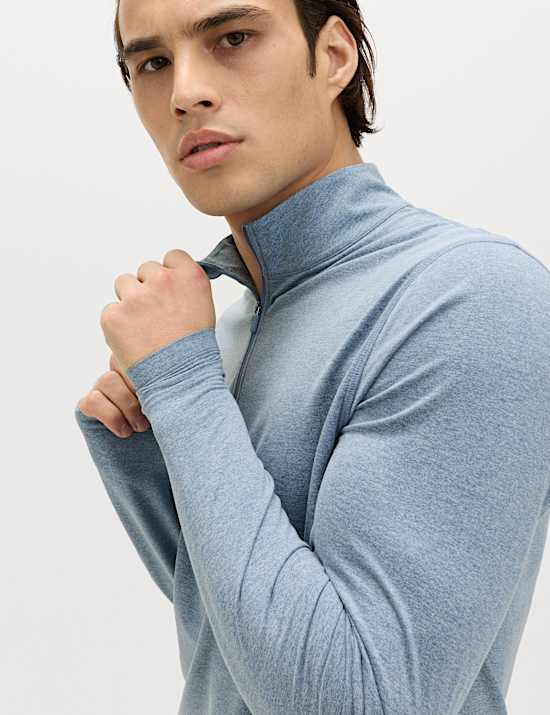 Supersoft Funnel Neck Half Zip Top