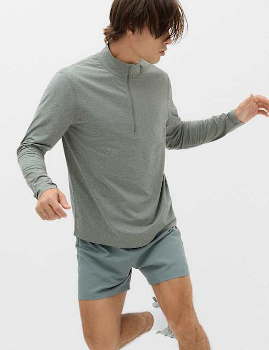 Supersoft Funnel Neck Half Zip Top