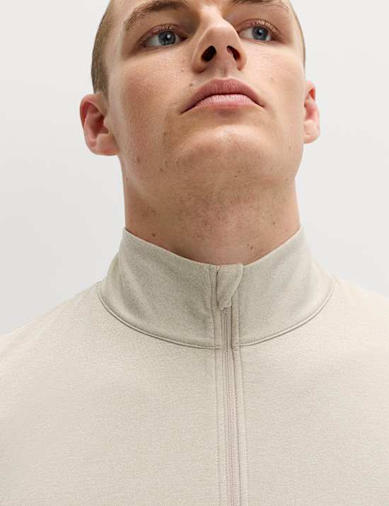 Supersoft Funnel Neck Half Zip Top