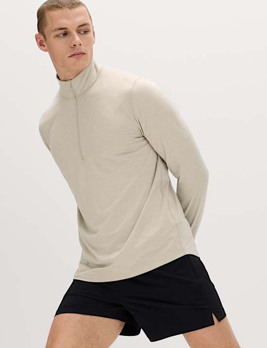 Supersoft Funnel Neck Half Zip Top