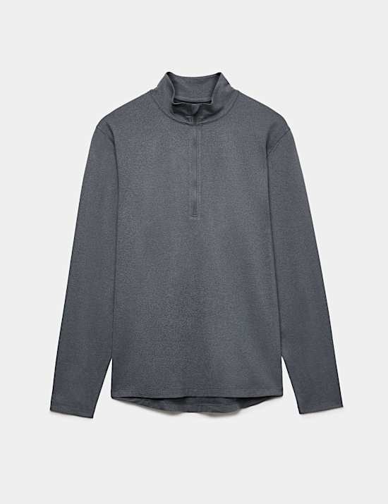 Top ultra doux &agrave; col chemin&eacute;e et fermeture zipp&eacute;e mi-hauteur