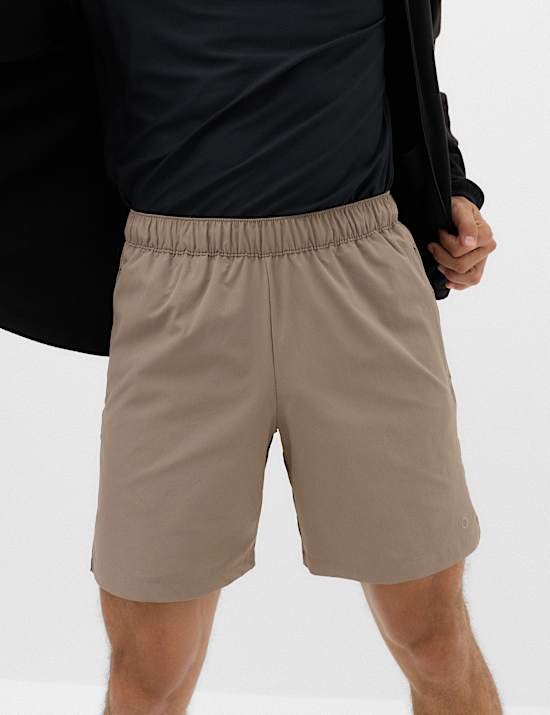 Regular Fit 7 Inch Stretch Sports Shorts