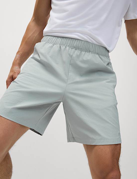 Regular Fit 7 Inch Stretch Sports Shorts