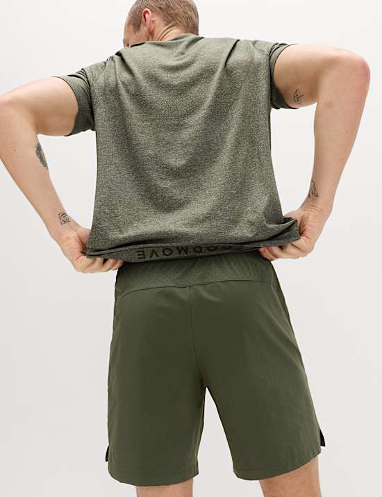 Regular Fit 7 Inch Stretch Sports Shorts