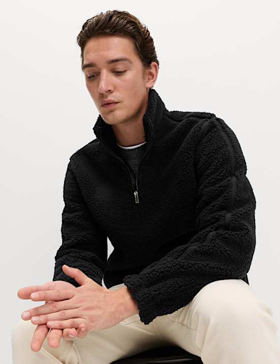 Fleece Windproof Half Zip Jacket