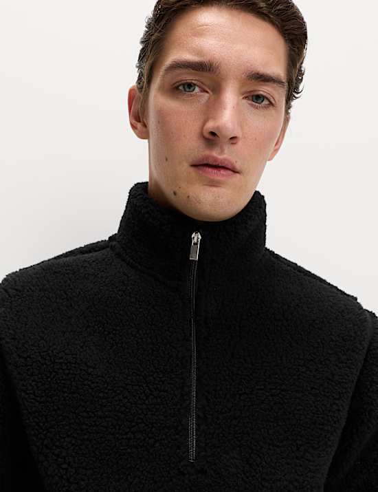 Fleece Windproof Half Zip Jacket