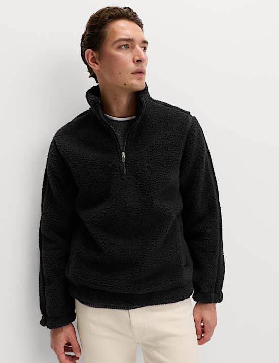 Fleece Windproof Half Zip Jacket