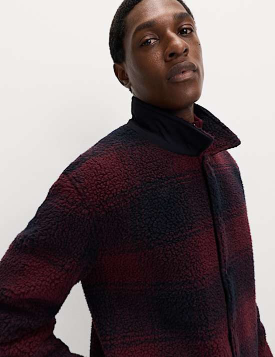 Καρό πουκάμισο από φλις ζακάρ