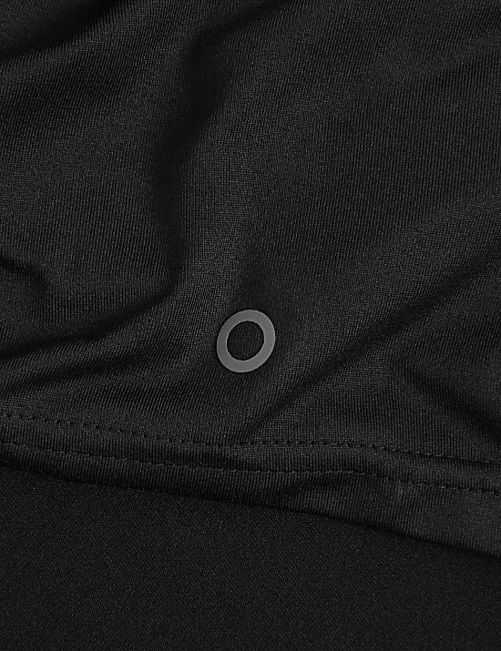 Top à encolure zippée et motif color block