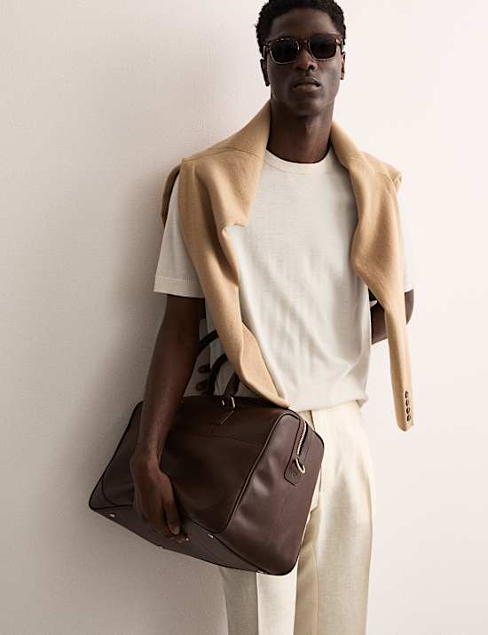 Merino Wool Rich Knitted T-Shirt with Silk