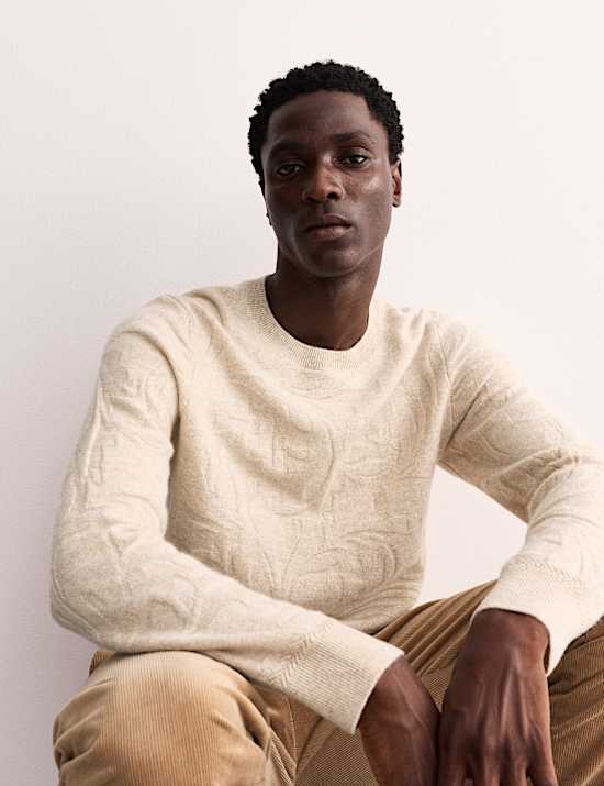 Pure Cashmere Foulard Crew Neck Jumper