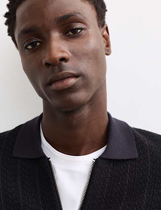 Veste tricotée 100 % laine mérinos extra-fine