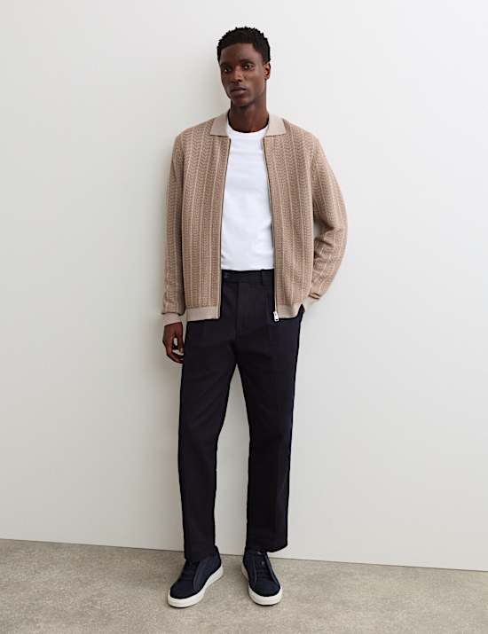 Veste tricot&eacute;e 100 % laine m&eacute;rinos extra-fine