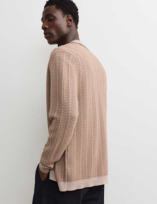 Veste tricot&eacute;e 100 % laine m&eacute;rinos extra-fine