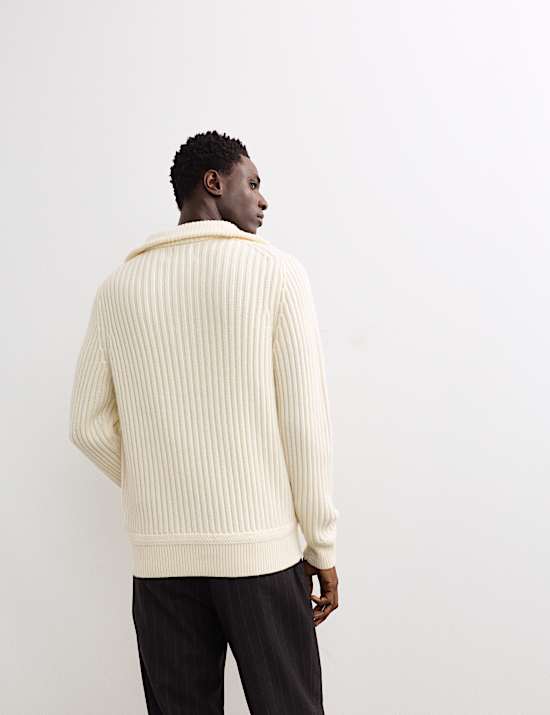 Pure Lambswool Half Zip Jumper