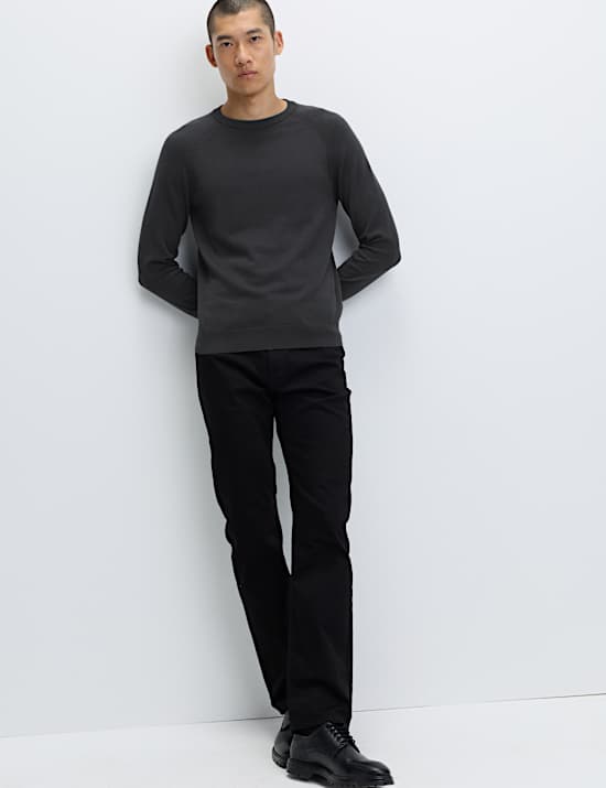 Pure Cotton Crew Neck Jumper