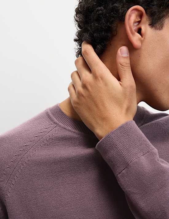 Pure Cotton Crew Neck Jumper