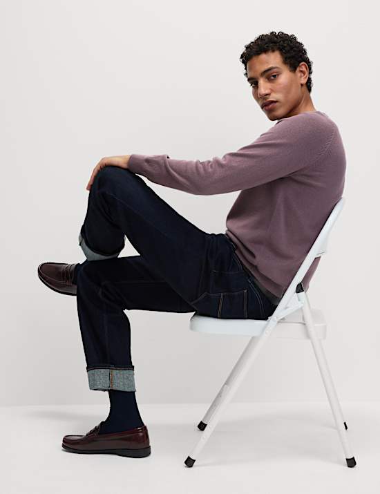 Pure Cotton Crew Neck Jumper