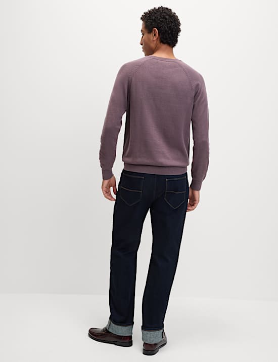 Pure Cotton Crew Neck Jumper