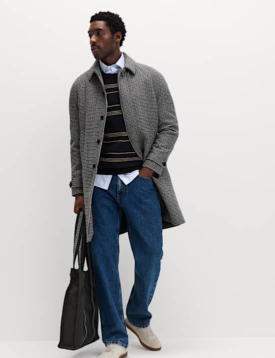 Pure Cotton Striped Textured Jumper