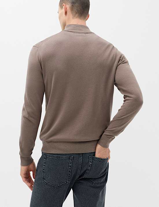 Pure Cotton Half Zip Jumper