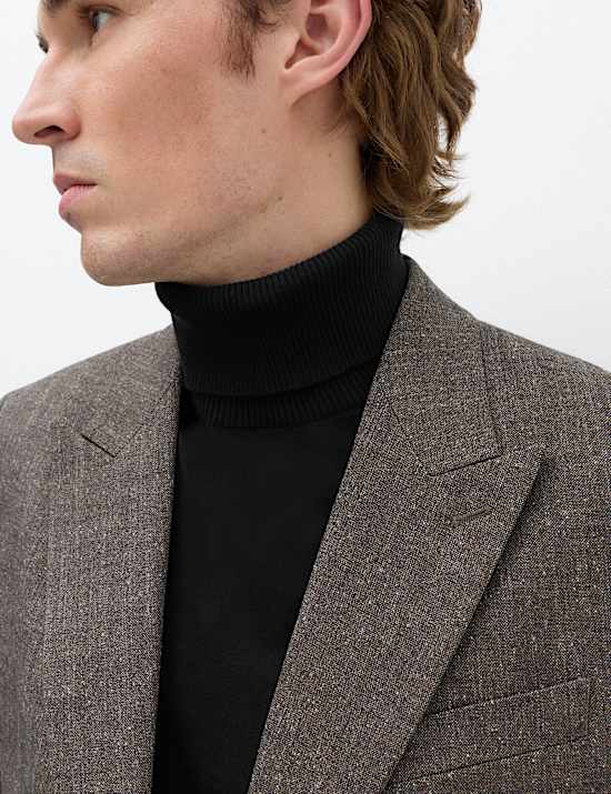 Pure Cotton Roll Neck Jumper